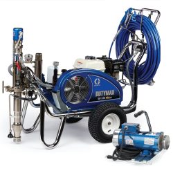 dutymax gh 230 hd procontractor series convertible gas hydraulic airless sprayer with electric motor kit(24w963)