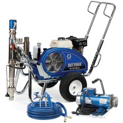 dutymax gh 230 hd standard series convertible gas hydraulic airless sprayer with electric motor kit (24w944)